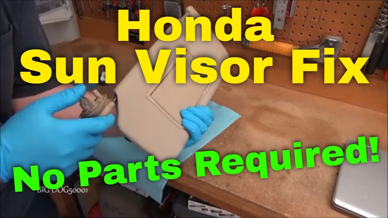 2019 honda crv sun visor won't stay up