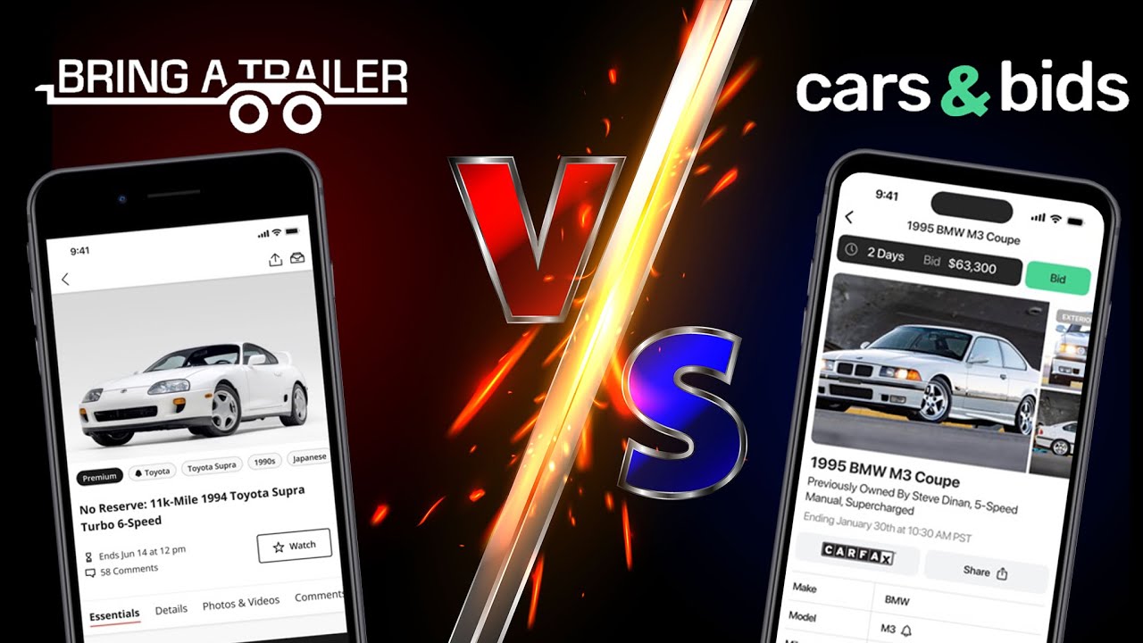cars and bids vs bring a trailer