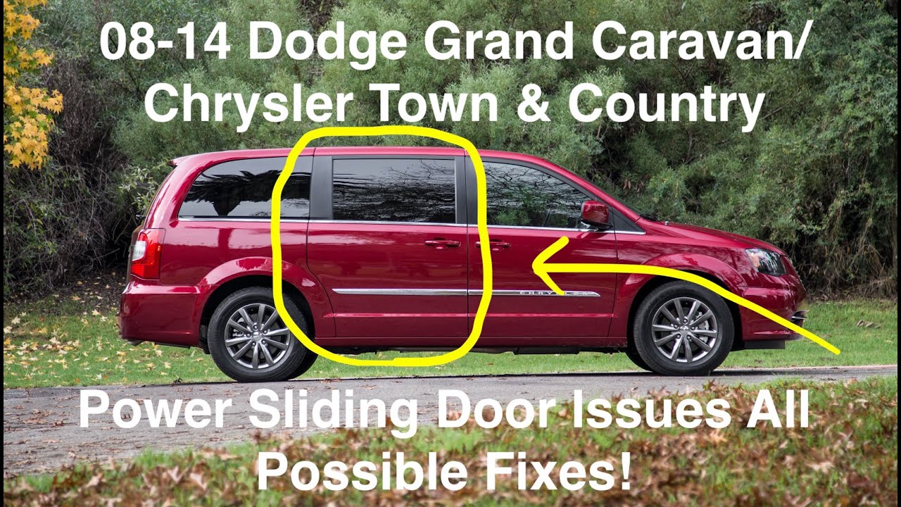 chrysler town and country sliding door wont open automatically