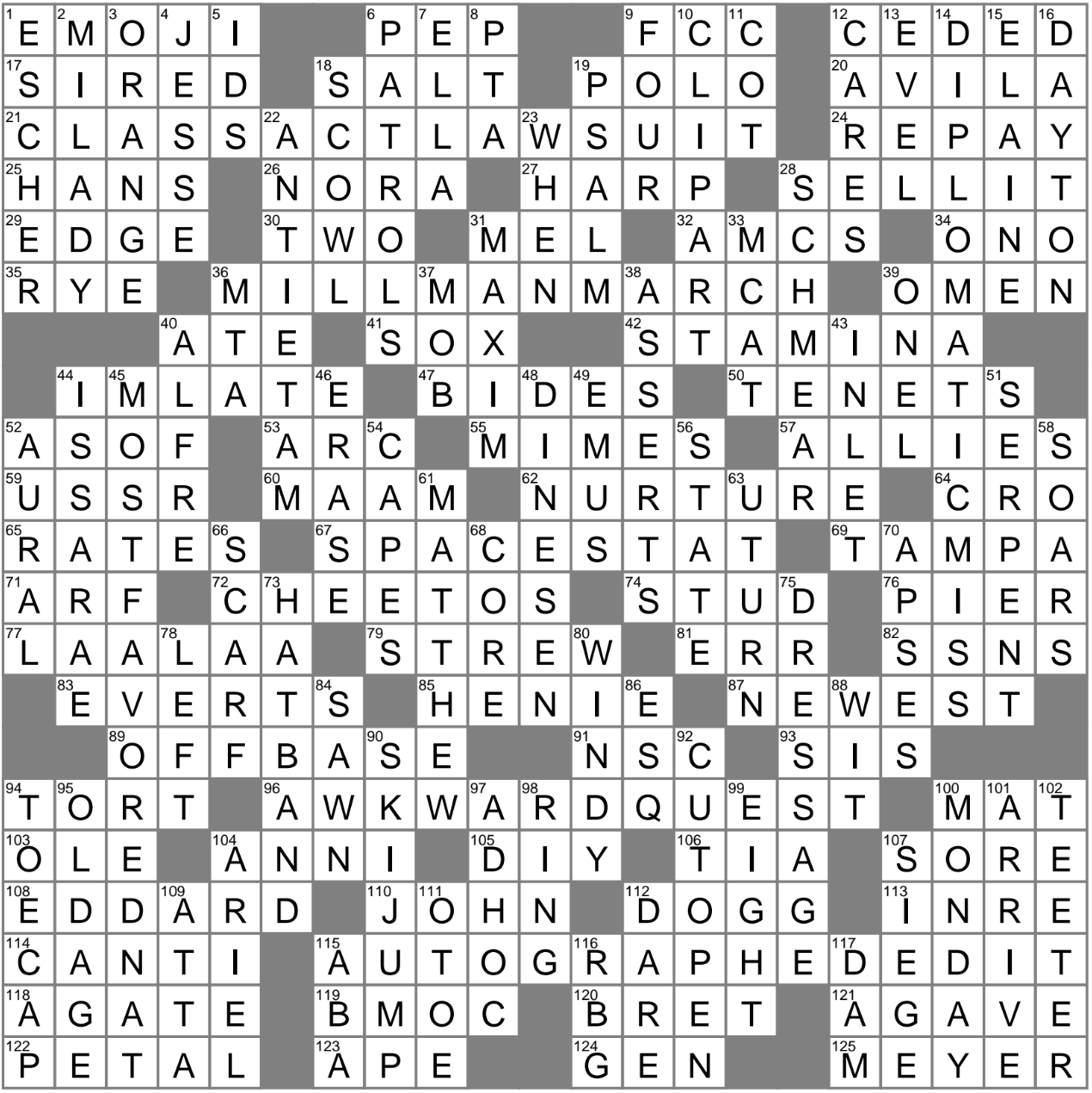 Front Row Window Seat: A Possible Crossword Clue