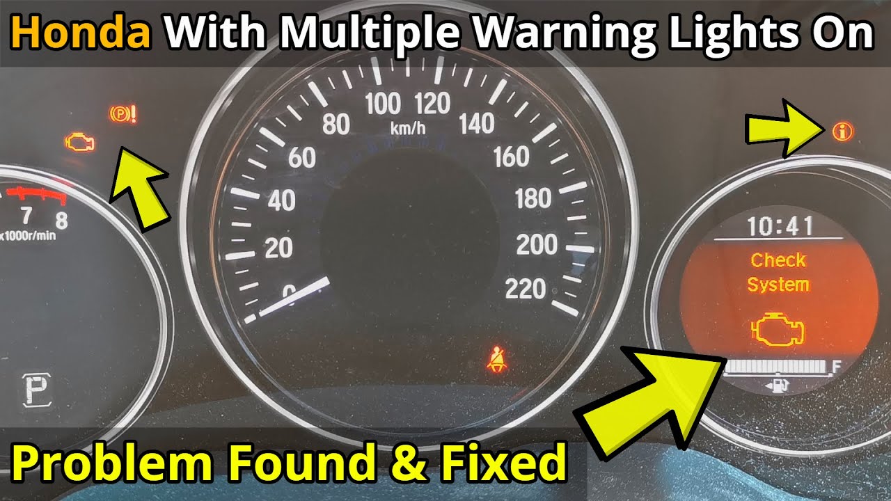 honda hrv red blinking light on dashboard