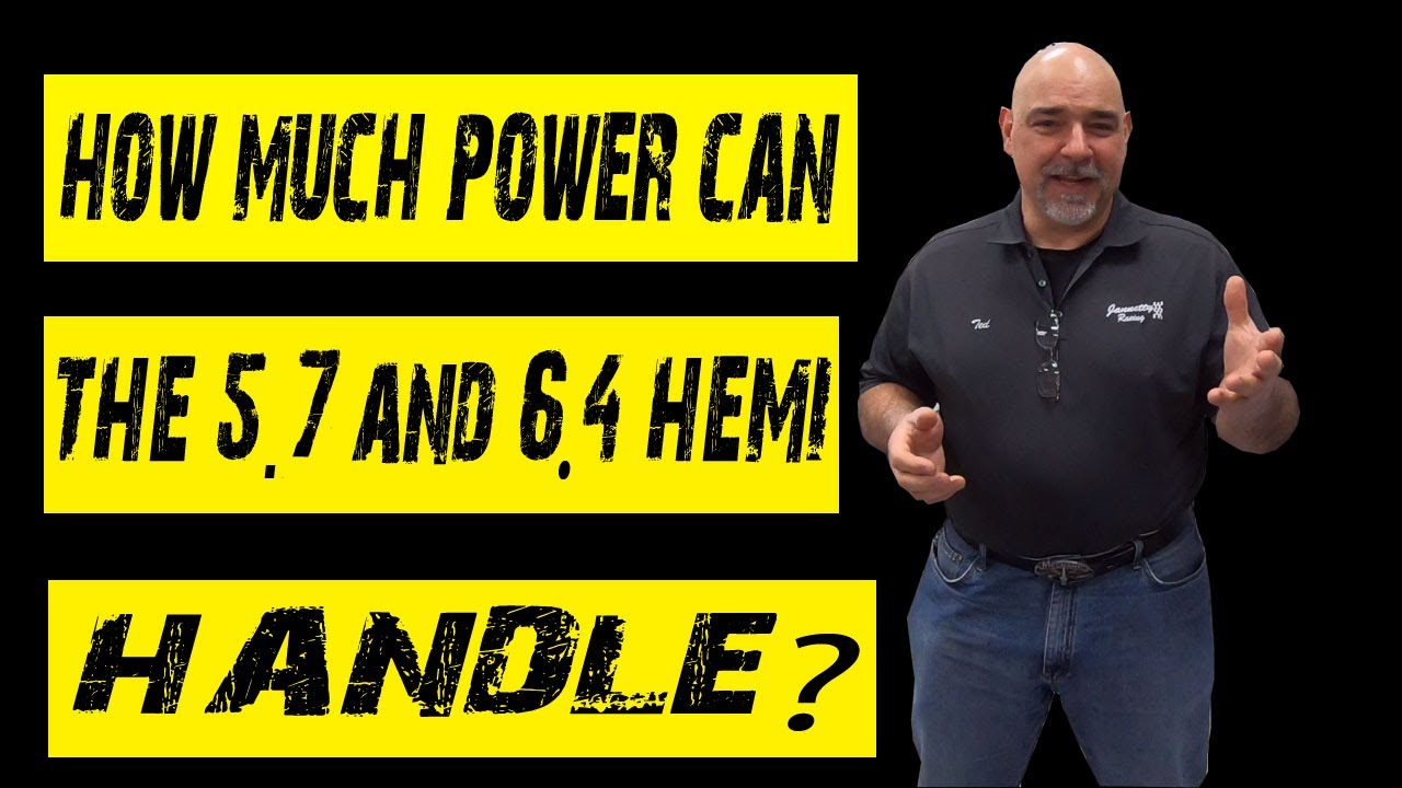 how much horsepower can a 5 7 hemi handle