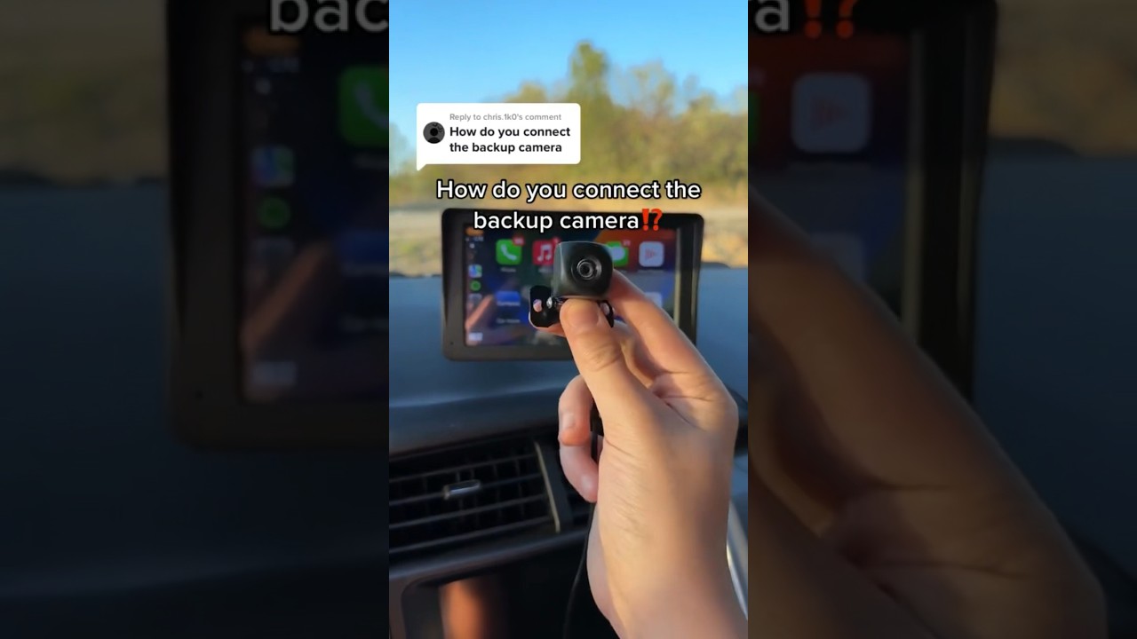 how to connect car reverse camera to tv