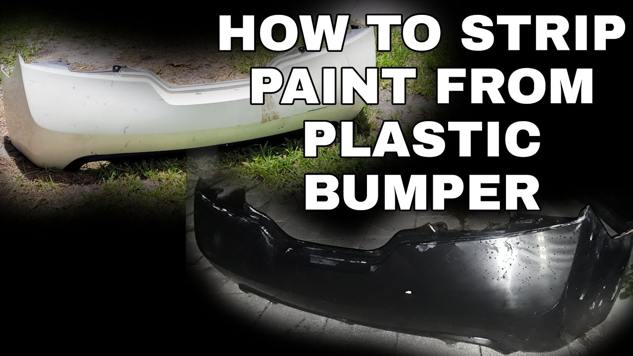 how to remove paint on plastic bumper