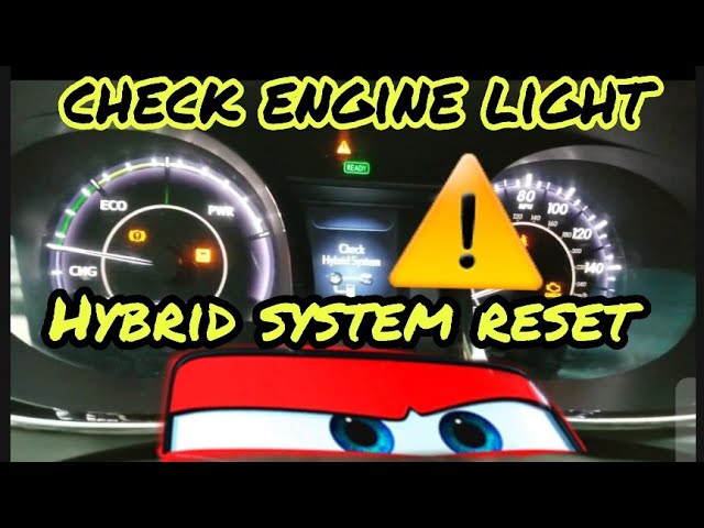 how to reset check hybrid system lexus rx450h