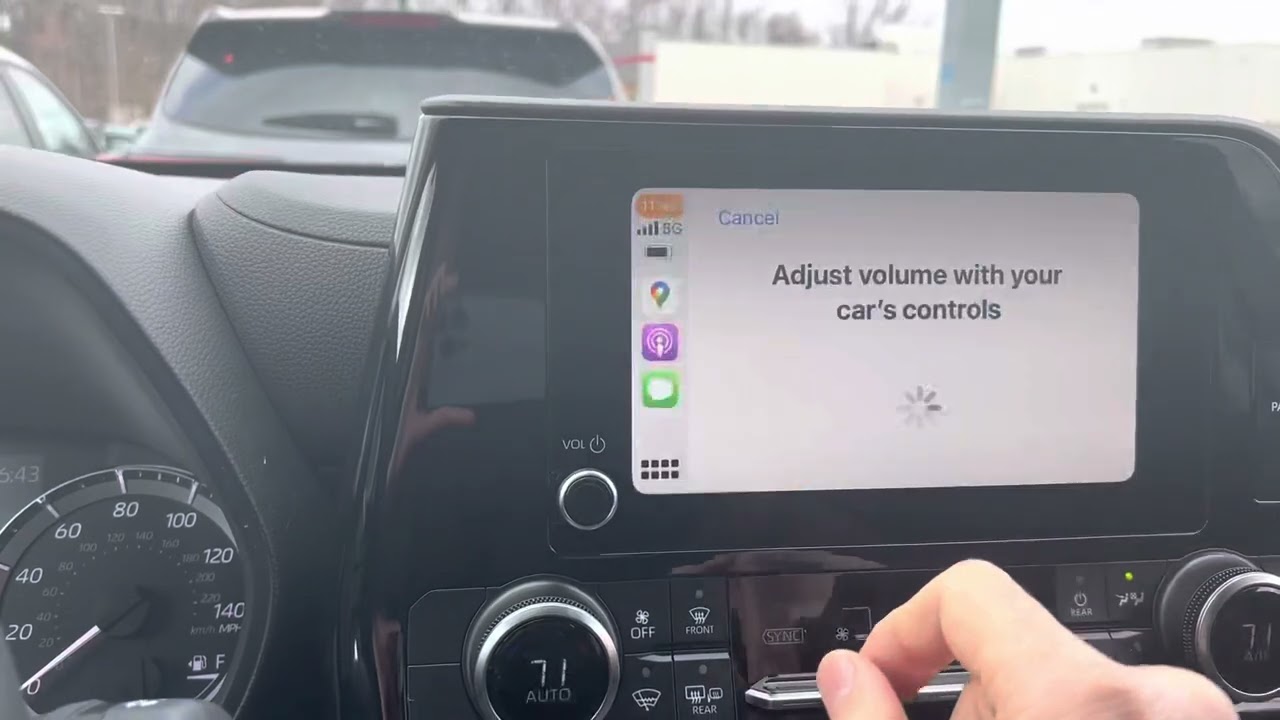 how to turn up navigation volume on carplay