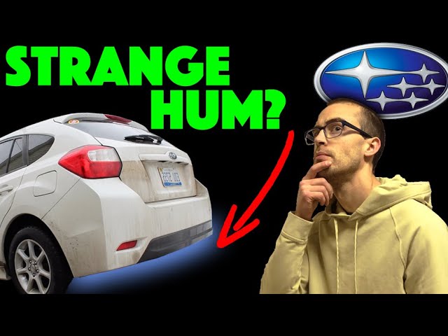 humming noise from rear of car when off