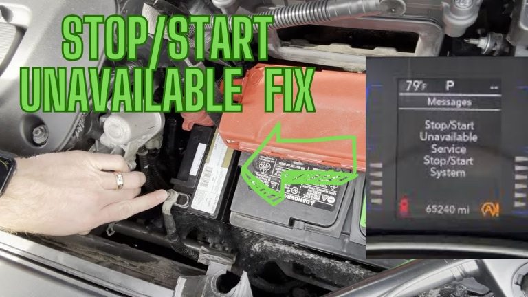 Stop/Start Unavailable Service: Chrysler Pacifica System Fix Guide