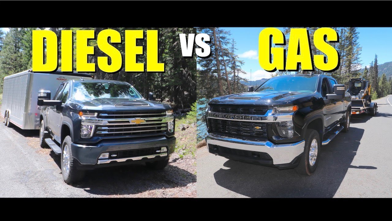 towing capacity chevy 2500 gas vs diesel