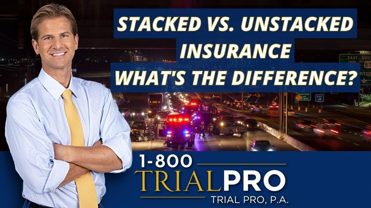 what is the difference between stacked and unstacked insurance